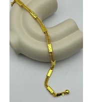 22K Altın Kaplama Zincir Model Bileklik - 25-22k75 (Gold)