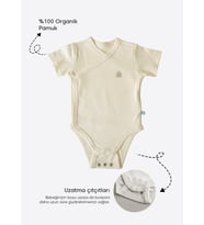 Organik New Basic Uzayan Kruvaze Kısa Kol Body Natural