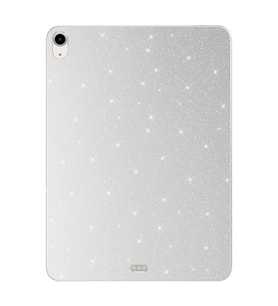 Apple iPad Air 11 2025 M3 Kılıf Işıltılı Parlak Görünüm Koton Case (Gümüş)