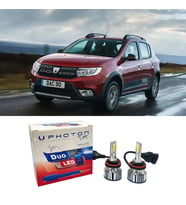 Dacia Sandero Stepway Uzun Led Xenon Far Ampulü H7 Duo Yeni Seri Beyaz 2016-2020