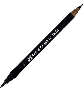 Zig Art & Graphic Twin Marker Çizim Kalemi 71 Light Brown 