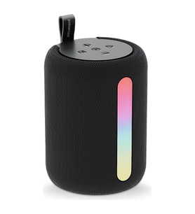 Polosmart PBS228 Işıklı Taşınabilir Kablosuz Bluetooth Speaker Hoparlör 1200 Mah Kırmızı (Düz Siyah)