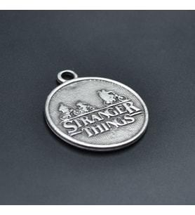 Stranger Things  Kolye Ucu - Antik Gümüş Kaplama - Kod:125