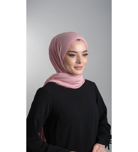 Pembe Pratik Hazır Geçmeli Şal Viskon Kumaş Penye Şal 2108_04
