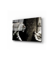 Miyrem Glasses Collection -A1^#  Kaplan Kafeste Cam Tablo (Çok Renkli)