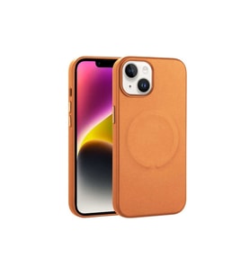 Apple iPhone 14 Uyumlu Kılıf PU Deri M-safe Wireless Şarj Özellikli Zore Derix Kapak (Taba)