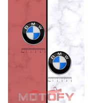 BMW Logo Damla Etiket 5x5cm 2'Li