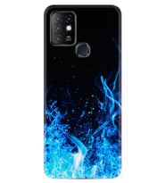INFINIX Hot 8 9 10 11S Hot 10 Play 10T Kılıf Desemli Silikon Blue Fire 1678