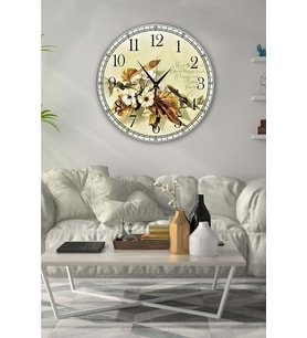 Bilge Retro Tasarımlı Duvar Saati 40x40cm (Baskılı)