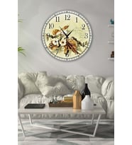 Bilge Retro Tasarımlı Duvar Saati 40x40cm (Baskılı)