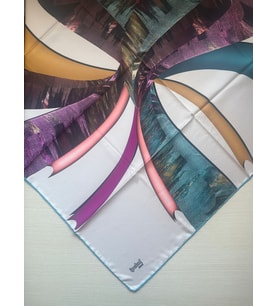 İpekal Çiçek Desenli Twill Eşarp Desen 2 Renk 1