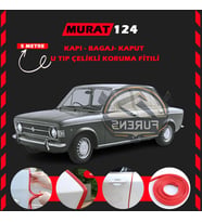 Murat 124 Oto Araç Kapı Koruma Fitili 5metre Parlak Kırmızı Renk