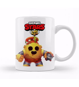Brawl Stars Mecha Spike  Kupa Bardak Porselen