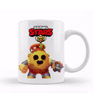 Brawl Stars Mecha Spike  Kupa Bardak Porselen
