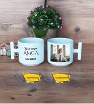 Amcaya Hediye Kupa Bardak T Fotoğraflı Amcaya Doğum Günü Hediyesi