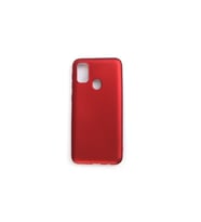 Samsung Galaxy M21 Premium Silikon Kılıf Bordo