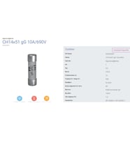 ETI 14X51 32A 690VAC PORSELEN SİGORTA - 10 Adet (Beyaz)