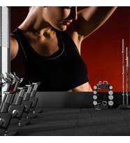 Kadın Fitness Spor Salonu için Duvar Kağıdı