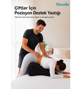 Moodie Çiftler İçin Ergonomik Pozisyon Destek Yastığı, Yakınlık ve Konfor Pozisyon Yastığı 60x40x30 cm