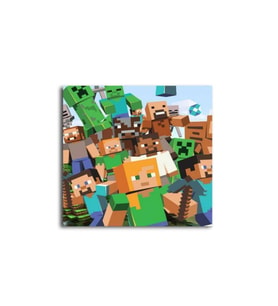Minecarftt-steve Ve Creeper Tablo 50 X 50 Cm