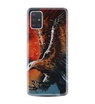 Samsung a71 A72 A73 A7 A9 2018 C7 C9 Kılıf Desenli Silikon Kartal Uçarken 1718