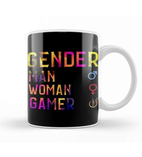 Gender Gamer Funny idea Kupa Bardak Porselen