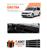 VOLKSWAGEN CADDY (2015-2019) Uyumlu Torpido Koruma Örtüsü Oto Kılıfı - Siyah