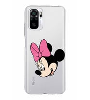 Xiaomi Redmi Note 10s Uyumlu Kapak Minnie Mouse Tasarımlı Şeffaf Silikon Kılıf