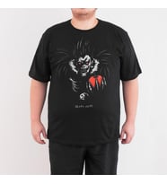 Bant Giyim - Death Note 4XL Büyük Beden Siyah Erkek Tişört (Siyah - Beyaz)