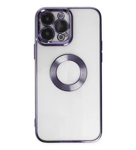 iPhone 14 Pro Max Kılıf Slot Silikon - Mor