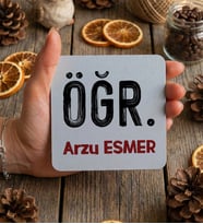 Kişiye Özel Minimal Öğretmen Bardak Altlığı Öğretmenler Günü Hediyesi