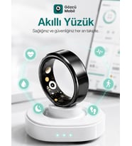 Gözcü Mobil Akıllı Yüzük Sağlık Egzersiz Takibi Adım Sayar Kalp Atışı Kan Basınç Oksijen Ölçer Su Takibi Adet Döngüsü Uyku Takibi Cihazı Suya Dayanıklı