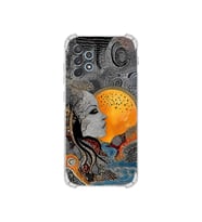 PrintiFy Samsung Galaxy A13 ile Uyumlu Simya Serisi Mozaik Tanrıça Tasarımlı Uv Baskılı Köşe Korumalı Antişok Kılıf