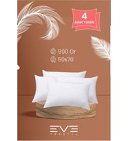 Eve 4 adet Pollycotton Kılıflı Silikon Yastık 50 x 70 cm 900 gr