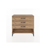 Arges Şifonyer 3 Çekmeceli 88x30x80 Çam-Çam