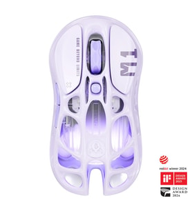Gravastar Mercury M1 Pro RGB 26.000 DPI Optik Gaming Mouse, Kablosuz, Lavender Purple