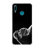 PrintiFy Huawei P Smart 2019 Uyumlu Köpek 1 Baskılı Şeffaf Köşe Korumalı Antişok Kılıf