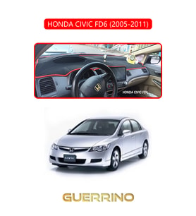 HONDA CIVIC FD6 2005-2011TORPİDO KORUMA HALISI KIRMIZI KENAR