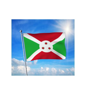 Burundi Devleti Bayrağı Premium Raşel Kumaş 70x105 cm