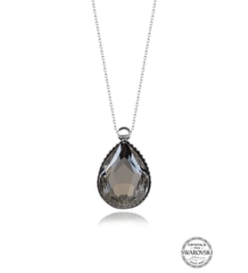 Swarovski Crystal Kadın Damla Gümüş Kolye