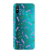 PrintiFy Xiaomi Redmi 9A ile Uyumlu 1mm Slim Fit Water Color 3 Baskılı Şeffaf  Kılıf