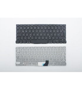 Apple MacBook Pro A1502 (2013-2014) ile Uyumlu Notebook Klavye - Siyah - TR - Büyük Enter