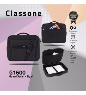 Classone G1600 15,6 inç uyumlu Laptop Notebook El Çantası