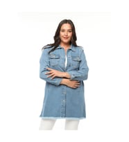 Barbie Kız Çocuk  Uzun Kollu Kot Denim Ceket