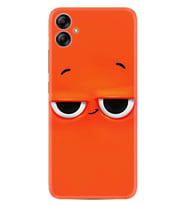 Samsung Galaxy A04E Kılıf Resimli Desenli Silikon Platinium Series Orange 1830