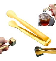 Perlotus 304 Çelik Mini Gold 11 cm Buz ve Şeker Maşası