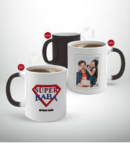 BK Gift Kişiye Özel Babalar Günü Hediyesi Fotoğraflı Sihirli Kupa Bardak-80 (Beyaz)