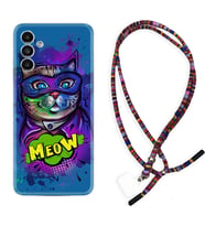 Samsung A23 A31 A32 A50 A51 A52 A53 A70 Kılıf Boyun Asklı Rasta Silikon Super Meow 1715