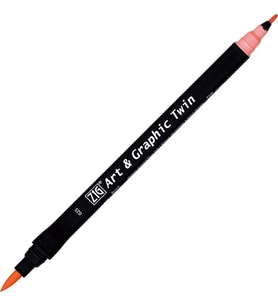 Zig Art & Graphic Twin Marker Çizim Kalemi 25 Light Vermilion 