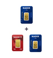 Nadir Gold 24 Ayar 6 Gram Külçe Altın (2 Adet 2,5 Gram Külçe Altın + 1 Adet 1 Gram Külçe Altın )